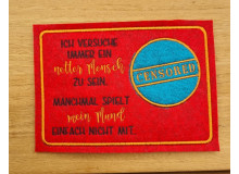 Stickdatei ITH - Mug Rug Censored